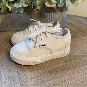 All white toddler Vans!